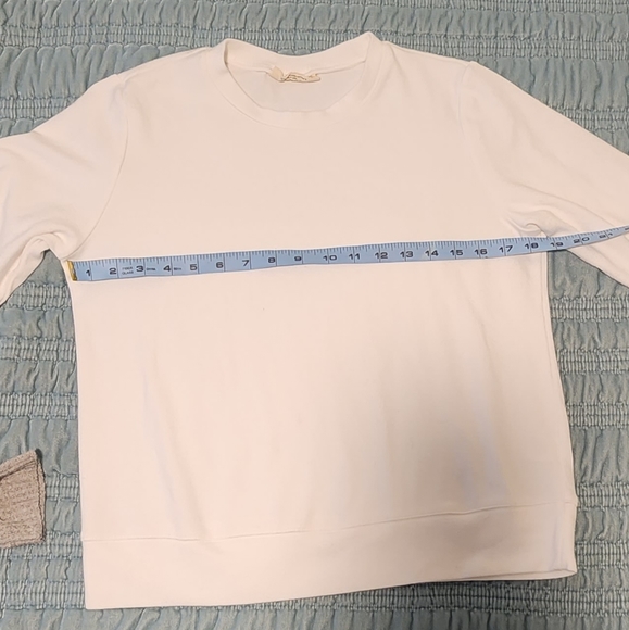 78 & Sunny White Crew Neck Sweatshirt Size Medium - Picture 4 of 7